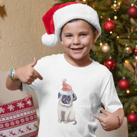 Tricouri Copii - Tricou Copii Caine Craciun-Deyu