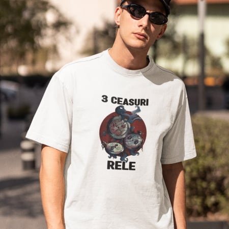 Tricouri Zicale Romanesti - Tricou 3 Ceasuri Rele-Deyu