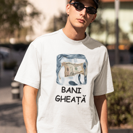 Tricouri Zicale Romanesti - Tricou Bani Gheata- Deyu