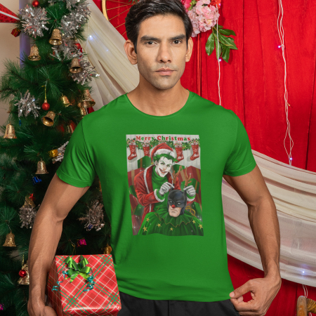 Tricouri de Crăciun - Tricou Batman Christmas- Deyu