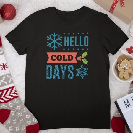 Tricouri de Crăciun - Tricou Cold Days-Deyu