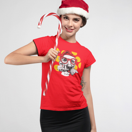 Tricou Craciun I'm Fine - Deyu [2]