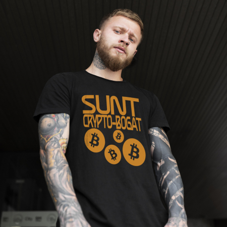 Tricouri cu Mesaje - Tricou Crypto Bogat-Deyu