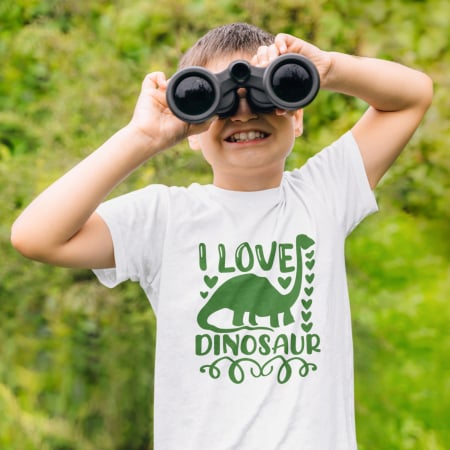 Tricou I Love Dinosaur-Deyu [1]