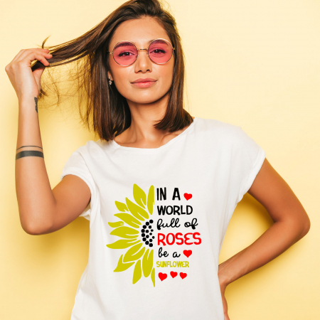 Cadouri Ocazii Speciale - Tricou Floarea Soarelui-Deyu