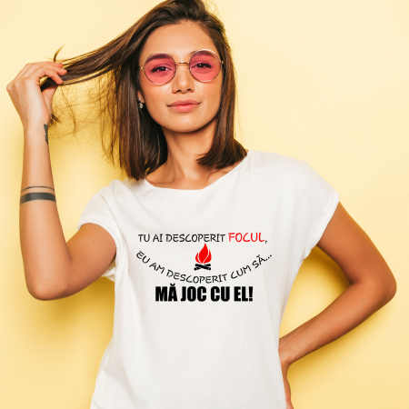 Tricouri cu Mesaje - Tricou Focul-Deyu