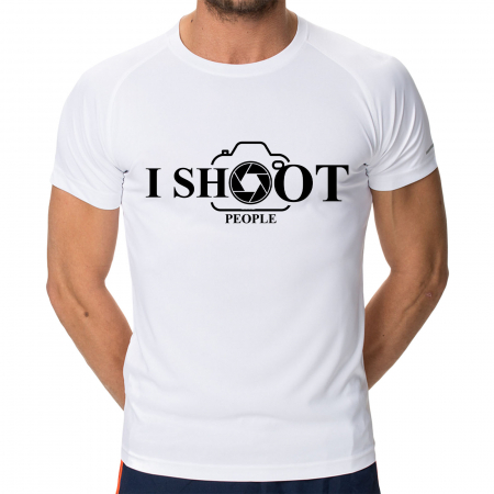 Tricouri cu Mesaje - Tricou I Shoot People-Deyu