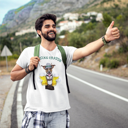 Tricouri cu Mesaje - TRICOU BE HAPPY-Deyu