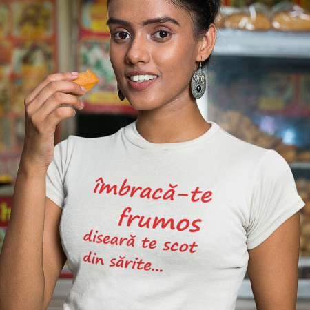 Cadouri Ocazii Speciale - Tricou Imbraca-te frumos-Deyu
