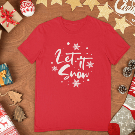 Tricouri de Crăciun - Tricou Let It Snow - Deyu