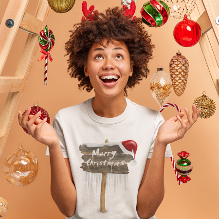 Tricouri de Crăciun - Tricou Merry Christmas 2- Deyu