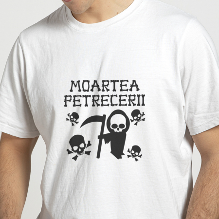 Tricouri Mesaje Virale - Tricou Moartea Petrecerii-Deyu