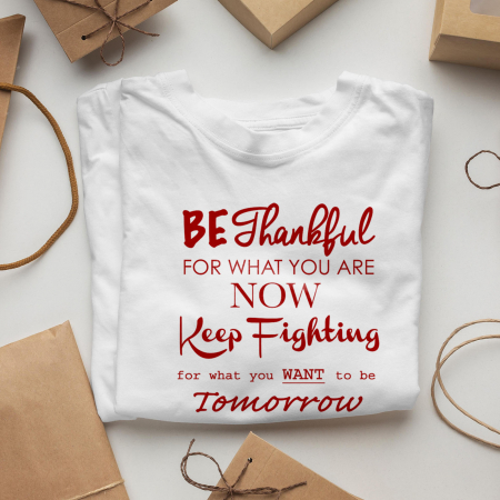 Tricouri Motivationale - Tricou Motivational Be Thankull-Deyu