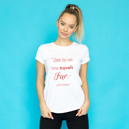 Tricouri cu Mesaje - Tricou Motivational One Travels Far-Deyu