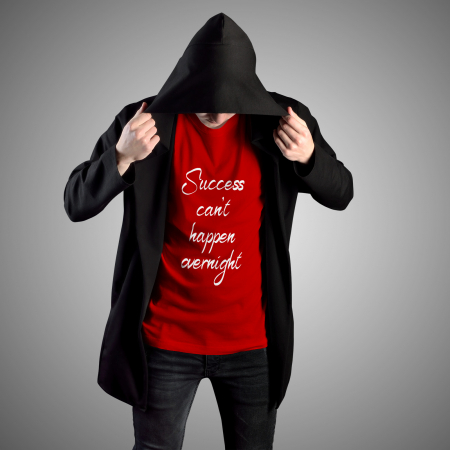 Tricouri cu Mesaje - Tricou Motivational Success Can.t Happen Overnight-Deyu