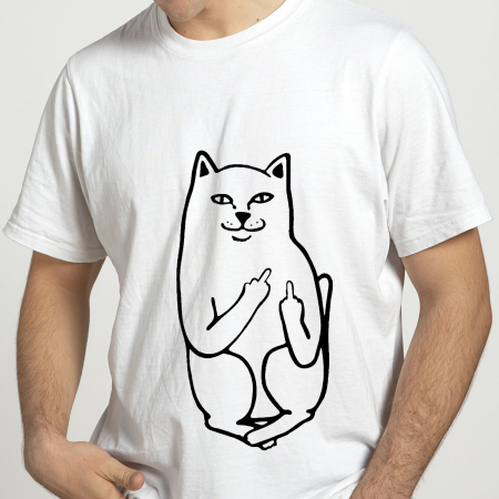 Tricouri cu Mesaje - Tricou Nasty Cat-Deyu