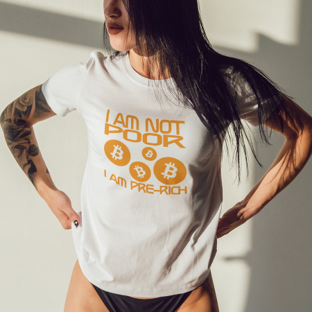 Tricouri cu Mesaje - Tricou Not Poor-Deyu