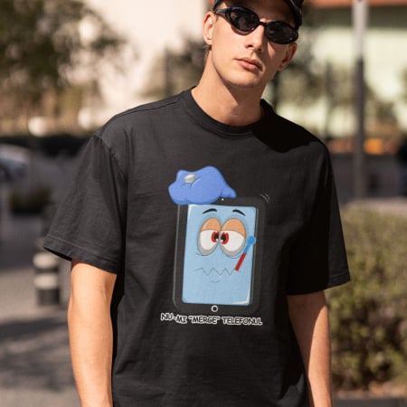 Tricouri Zicale Romanesti - Tricou Nu-mi Merge Telefonul-Deyu