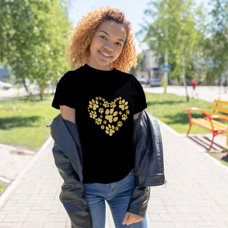 Tricouri Animalute - Tricou Paw Heart