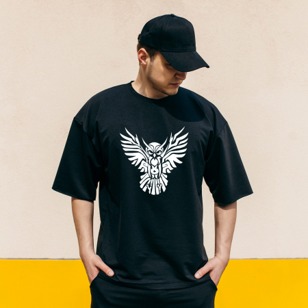 Tricouri Rock si Tribal - Tricou Tribal Owl-Deyu