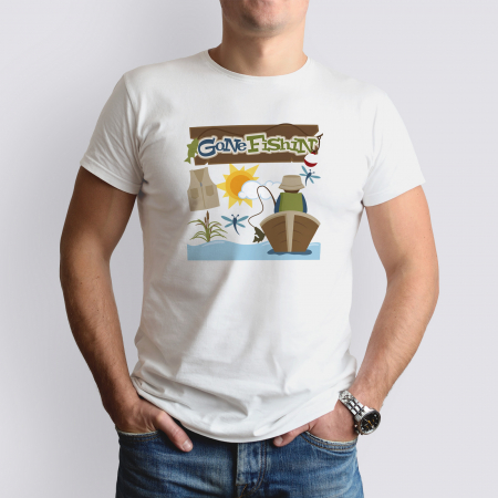 Tricouri Pescari - Tricou Pescari Gone Fishing-Deyu