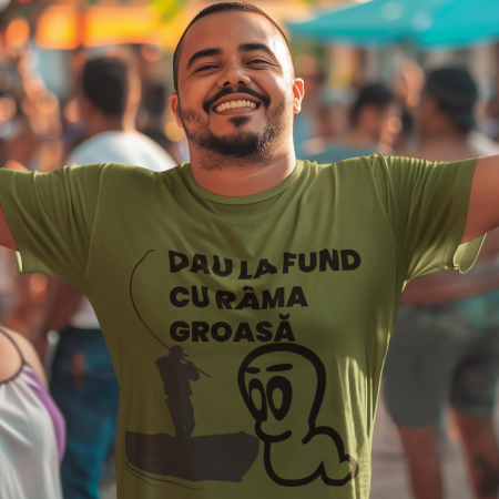 Tricou pentru pescari Dau la fund cu rama groasa-Deyu [1]