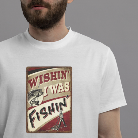 Tricou Pescari Wish I Was Fishing- Deyu [1]