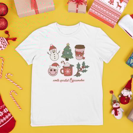 Tricouri de Crăciun - Tricou Spiritul Craciunului- Deyu