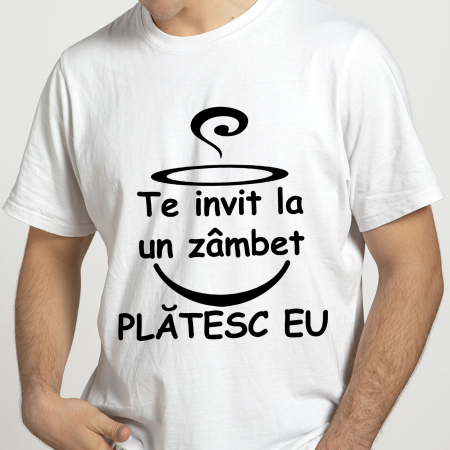 Cadouri Ocazii Speciale - Tricou Te Invit La Un Zambet-Deyu