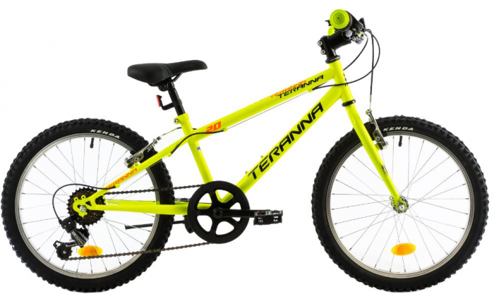 Bicicleta Copii Dhs Terrana 2021 Negru Verde 20 Inch [3]