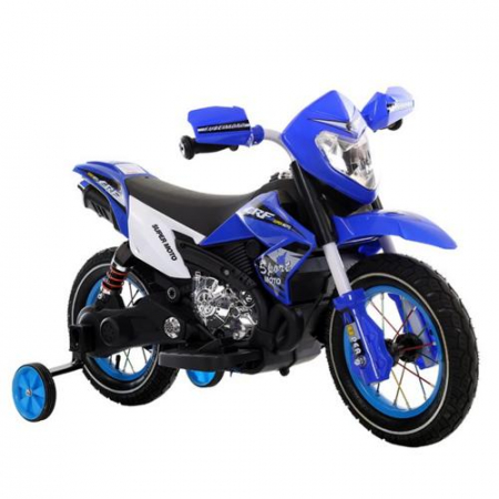 Motocicleta electrica cu roti gonflabile Super Moto Blue [0]