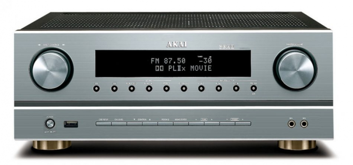 Amplificator Akai AS005RA-750B, 375W RMS, Argintiu [1]