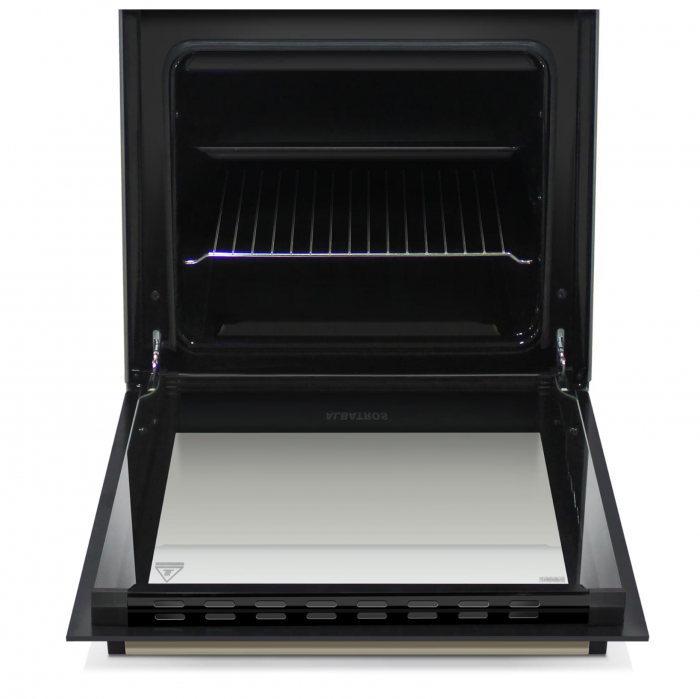 Aragaz Albatros AL452MBS, 4 Arzatoare gaz, Cuptor gaz, Siguranta plita si cuptor, Geam dublu la cuptor, Maro [4]