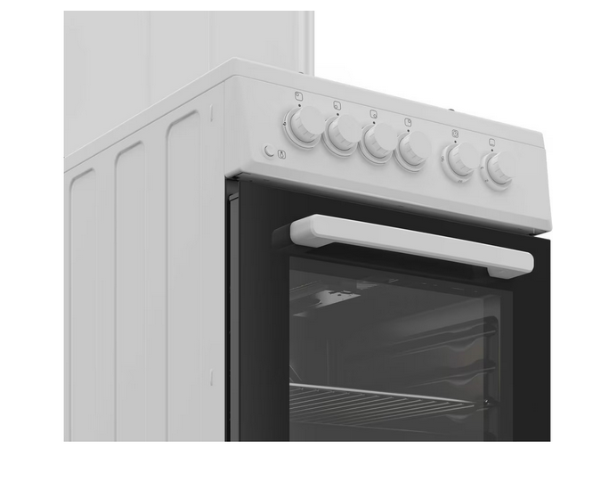 Aragaz Arctic AGM5610FL, Gaz, 4 arzatoare, Safety Plus, Iluminare interioara, Timer, 60 cm, Alb [3]