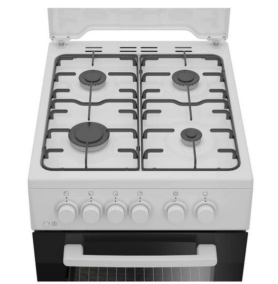 Aragaz Arctic AGM5610FL, Gaz, 4 arzatoare, Safety Plus, Iluminare interioara, Timer, 60 cm, Alb [2]