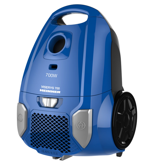 Aspirator cu sac Heinner HVC-MBL1400-V2, 700 W, sac textil, 3 L, putere variabila, HEPA 12, tub telescopic metalic, Albastru [3]