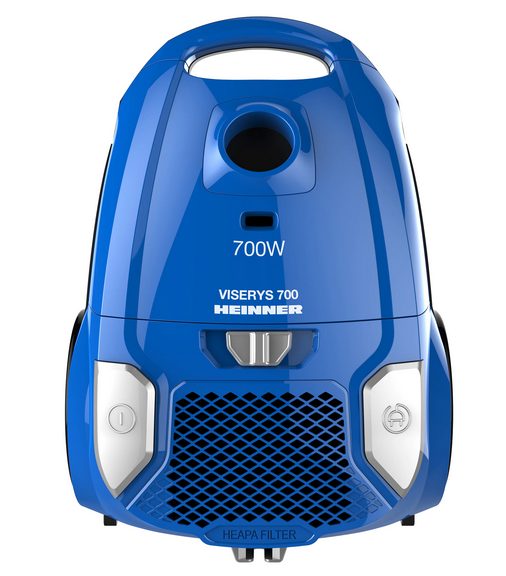 Aspirator cu sac Heinner HVC-MBL1400-V2, 700 W, sac textil, 3 L, putere variabila, HEPA 12, tub telescopic metalic, Albastru [2]