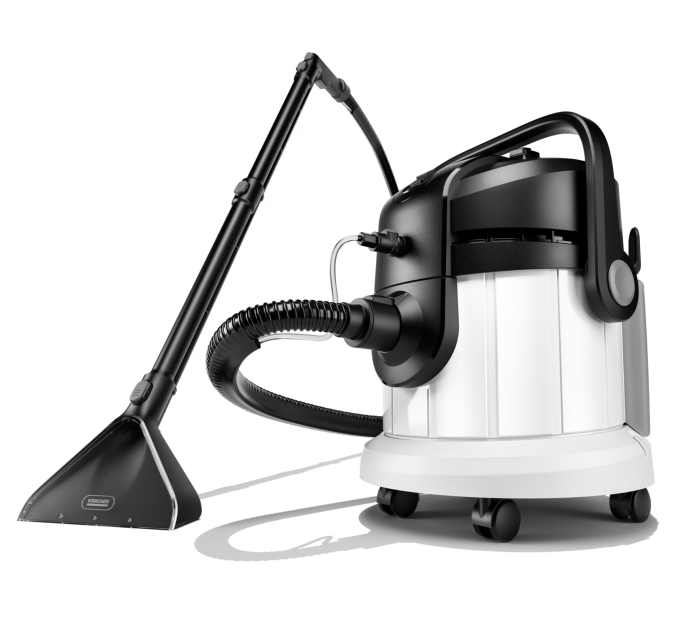 Aspirator cu spalare prin injectie-extractie Karcher SE 4, 1000 W, rezervor apa curata/murdara 4/4 l, duza injectie-extractie covoare, duze aspirare umeda si uscata, detergent 100 ml, 1.081-150.0, Alb [2]