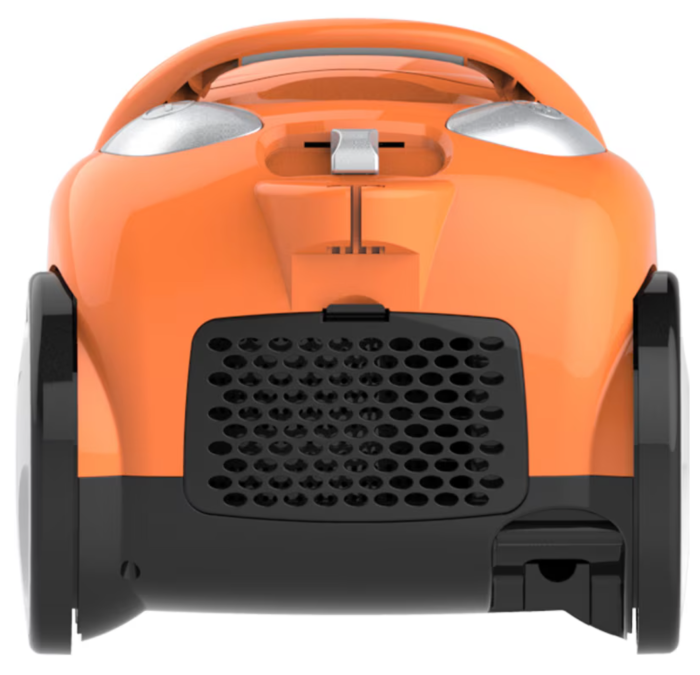 Aspirator fara sac Daewoo RCC-150P-3, 700 W, 1.2 L, control putere variabil, tub telescopic, furtun rotativ 360 grade, perie standard + accesorii pentru tapiterie si locuri inguste, portocaliu [4]