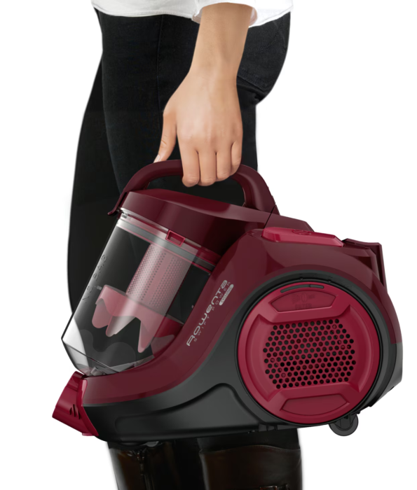 Aspirator fara sac Rowenta Swift Power Cyclonic RO2910EA, 750W, 3 niveluri de filtrare, acoperire 7.5m, motor Effitech, rosu [4]