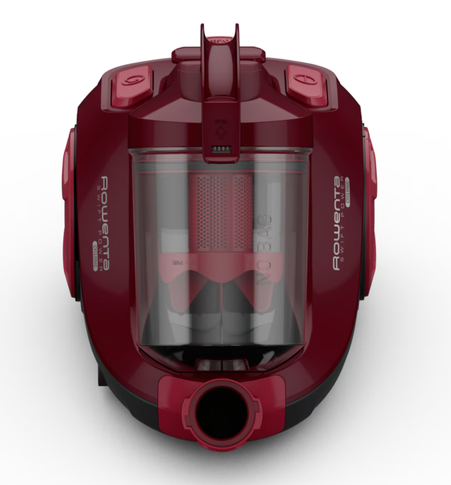 Aspirator fara sac Rowenta Swift Power Cyclonic RO2910EA, 750W, 3 niveluri de filtrare, acoperire 7.5m, motor Effitech, rosu [2]