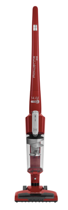 Aspirator vertical fara fir Rowenta Air Force Light RH6543WH, 30W, 14.4V, max 30 min, reincarcare 5 ore, duza dreptunghiulara, iluminare cu led, recipient 0.65L, filtru spuma, rosu [2]