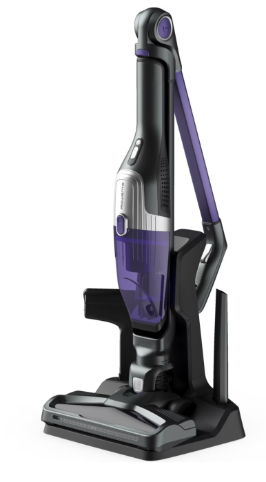 Aspirator vertical fara fir Rowenta X-Trem Compact 2 in 1 RH1238WO, 145W, 16.8V, autonomie 40 min, filtrare 99%, recipient praf 0.4 L, cap de aspirare cu iluminare LED, statie de incarcare cu suport p [4]
