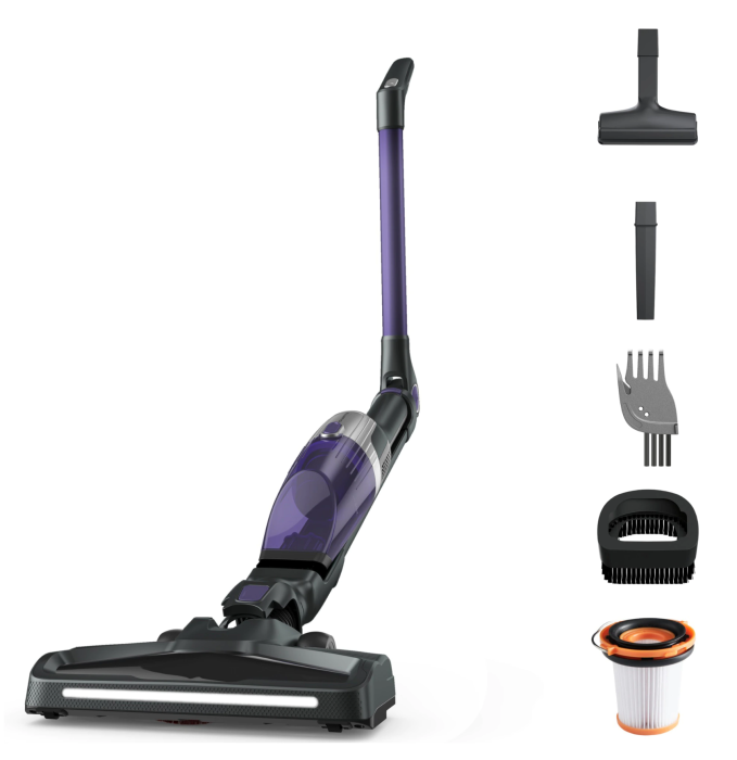 Aspirator vertical fara fir Rowenta X-Trem Compact 2 in 1 RH1238WO, 145W, 16.8V, autonomie 40 min, filtrare 99%, recipient praf 0.4 L, cap de aspirare cu iluminare LED, statie de incarcare cu suport p [2]