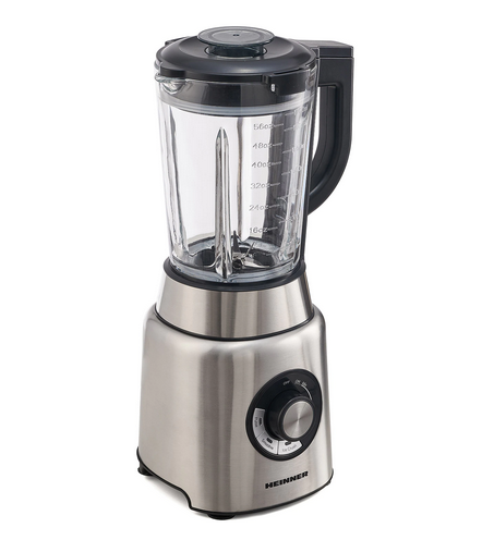Blender Heinner HBL-1200XMC, 1200 W, 20.000 rpm, extra safe lock, 6 lame, functie smoothie, zdrobire gheata, Inox [2]