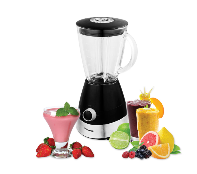 Blender Heinner HBL-550S, 550 W, 1.5 l, 2 viteze + functie Pulse, Negru/Argintiu [4]