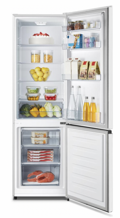 Combina frigorifica Heinner HC-N269F+, 269 l, Clasa F, Control mecanic, H 180 cm, Alb [2]