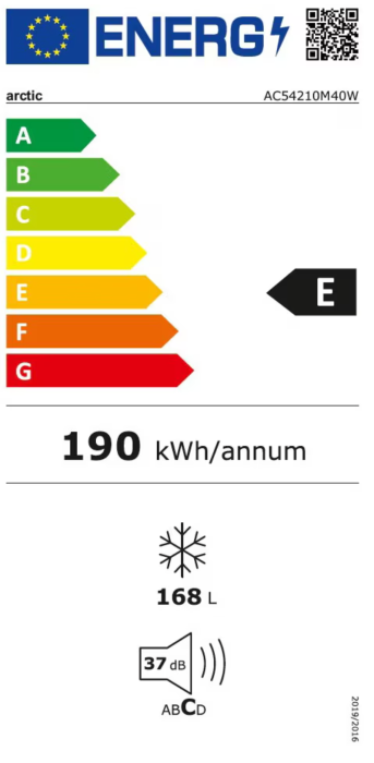 Congelator Arctic AC54210M40W, 6 sertare, 168 l, Clasa E, H 135.7 cm, Alb [7]