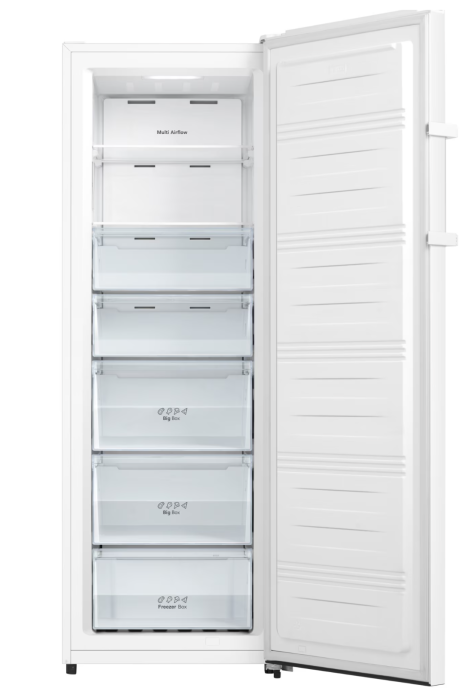 Congelator Heinner HFF-HS240NFE++, 240 l, No frost, 5 sertare + 2 compartimente cu rafturi sticla, Sistem Multi Air-Flow, Control electronic, Clasa E, H 172 cm, Alb [3]