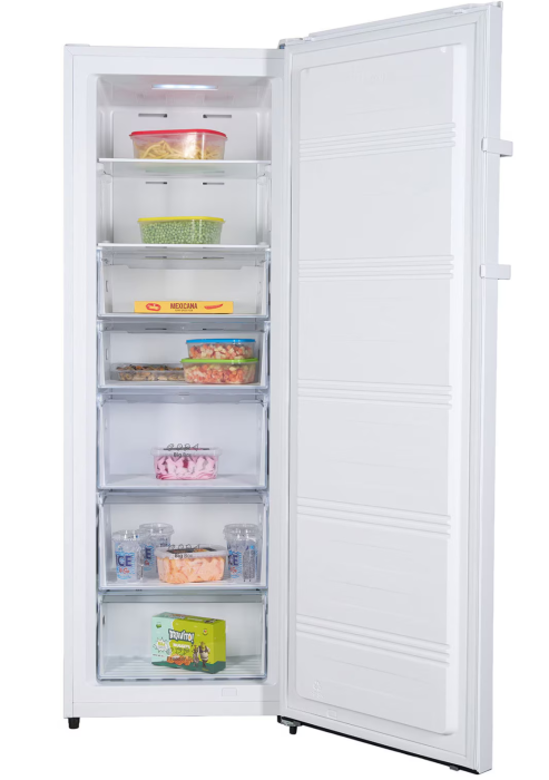 Congelator Heinner HFF-HS240NFE++, 240 l, No frost, 5 sertare + 2 compartimente cu rafturi sticla, Sistem Multi Air-Flow, Control electronic, Clasa E, H 172 cm, Alb [5]